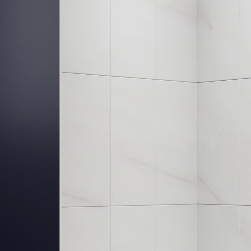 Bordure de panneau de douche en composite - paroi arrière transparente de 60 po, H 96 po x l 60 po x P 34 po