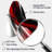 Red Black Infinite Ripples I - Fall Shape Unique Abstract Modern Waves Wall Clock-104238527