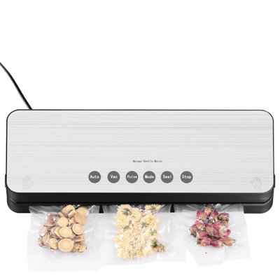 Machine à emballer sous vide, scelleuse automatique pour aliments de 80 kpa, 10 sacs d'étanchéité, modes sec et humide, conception compacte