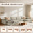 Cleland 156" W Modern 6-Piece Upholstered Modular Sofa With Ottoman-1178951107-1178951105