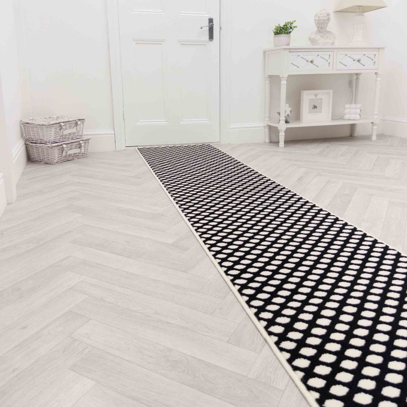 Runner Geometric Area Rug, Runner 60 x 150 cm