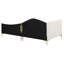 Lit de jour simple rembourré beige - Structure, sensation douillette, chic avec tête de lit, construction, polyvalent-1115846200