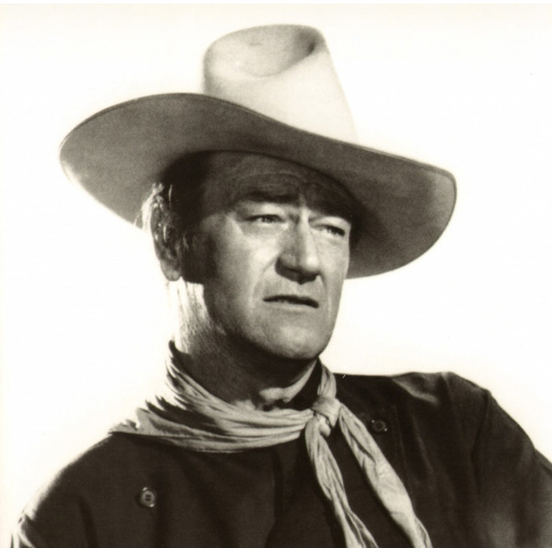 John Wayne, 20" H x 20" W