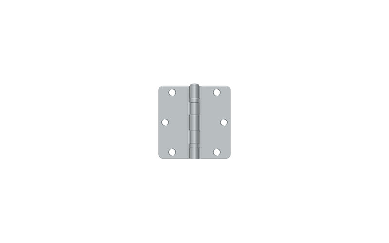 64'' x 64'' Steel Surface Mount Hinge, Brushed Chrome