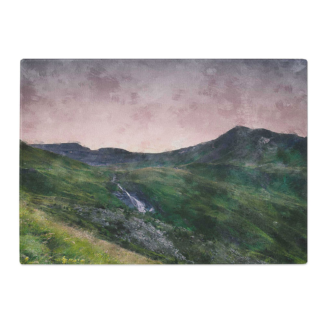 Tempered Glass High Alpine Road in Austria Chopping Board