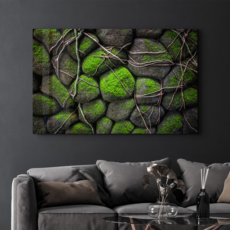 Élégante peinture murale en verre trempé de 13,8 po x 21,7 po | 100% verre trempé, épaisseur: 0,16 pouce | Imprimé UV pour des couleurs éclatantes | Parfait pour la décoration intérieure, le salon et les espaces de bureau