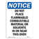 SignMission Osha Notice - Do Not Place Flammable Combustible Sign | Wayfair