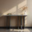 Console de hall d'entrée en acier inoxydable Minimalist Modern-766759454-766759455-766759452