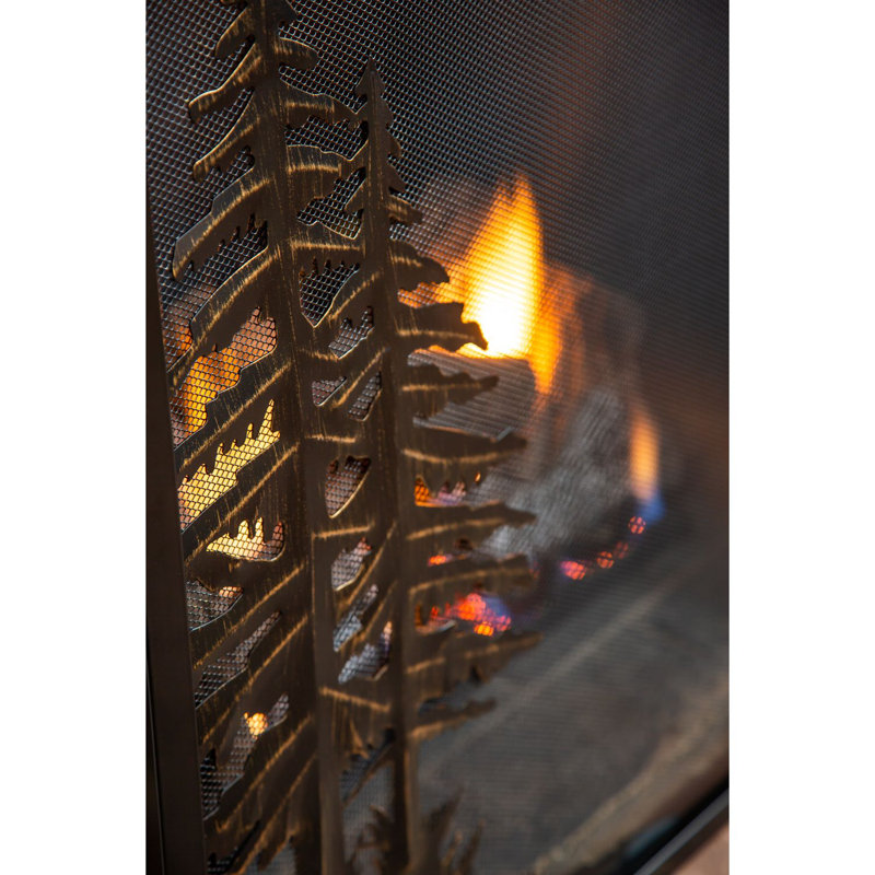 Jamie 1 Panel Iron Fireplace Screen