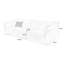 Canapé blanc modulaire en chenille-1102680974-1102680975