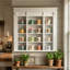Vitrine murale avec 12 tablettes