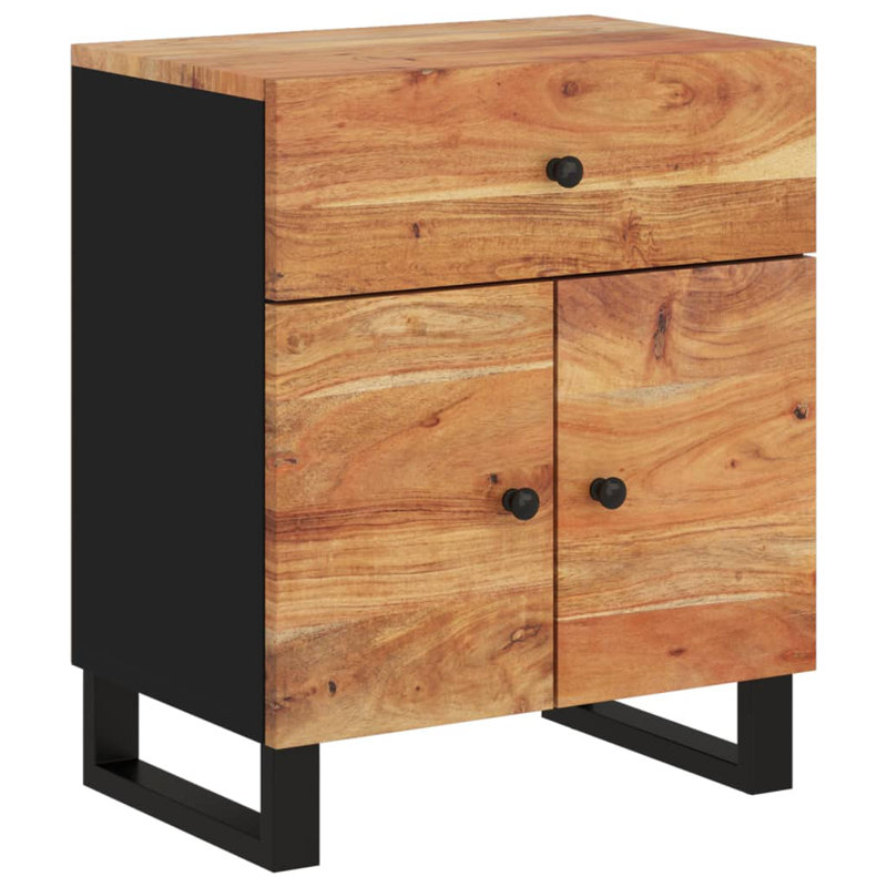 Melksham 50cm W Metal Bedside Table