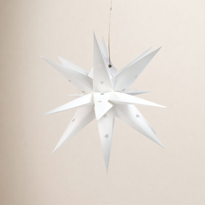 Moravian Star Led Lights 14"/17" Dia. Foldable Lantern Waterproof for Home Tree Party Decoration