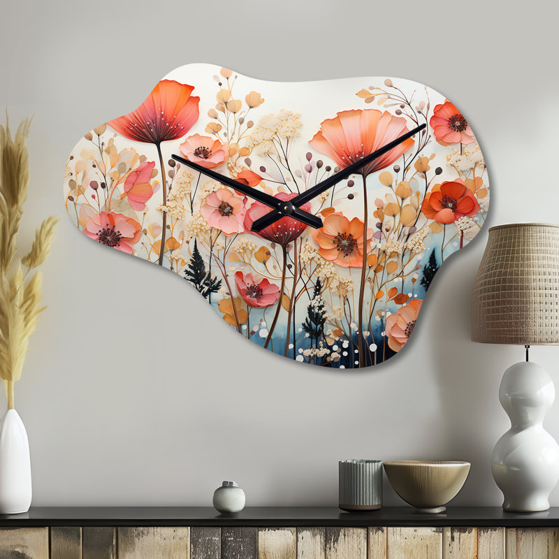 Horloge murale asymétrique en laine Woolum, Grand