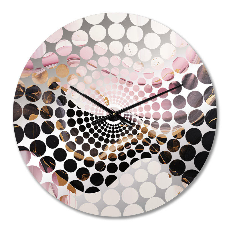 Liyat - Horloge murale peinture abstraite, Petit