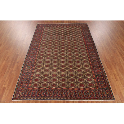 All-Over Wool Vintage Anatolian Turkish Area Rug 7x10