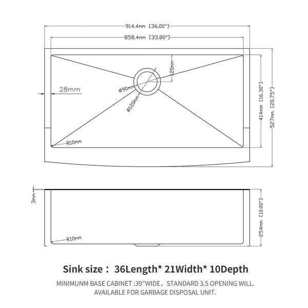 Dimensions du produit