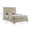 Lit en chêne gris Madison-73341731
