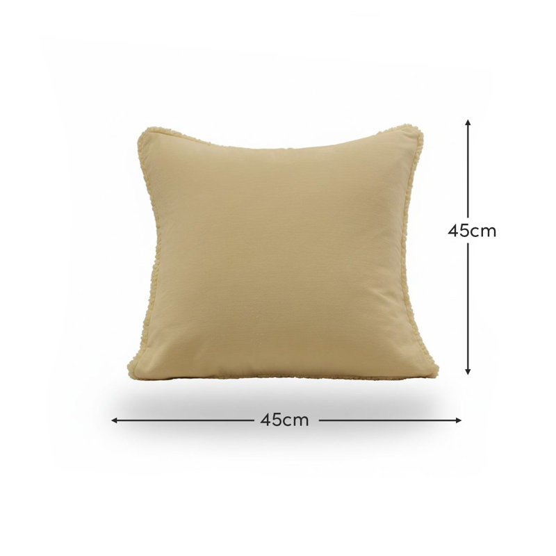 Clay Square Throw Pillow Cover