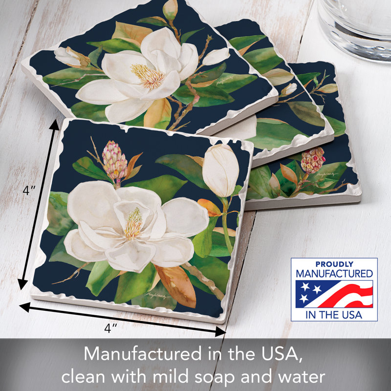 Ensemble de 4 sous-verres Magnolia