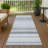 Machine Washable Indoor/Outdoor Chantille ACN2330 Stripes Rug-1029554286