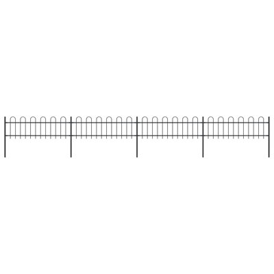 Fidela Black Metal Fence Panels Included