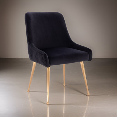 19'' H Tufted Velvet Upholstered Parsons Chair