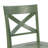 Solid Wood X-Back Counter Height Bar Stool-415048635