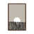 Classic Brown Wood Floater Framed