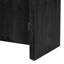 Console rétro minimaliste - noir antique, séparateurs réglables, poignées dorées avec placage de sapin, tablettes