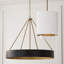 Lustre circulaire moderne en métal l 27,50 "x H 24,25"-100740025