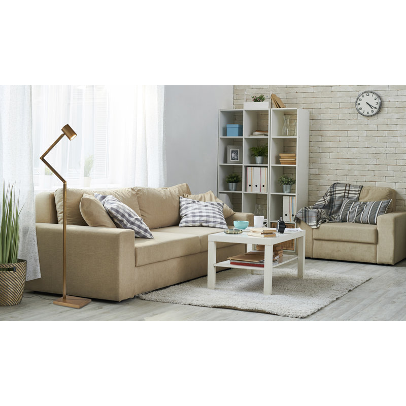 Dalila 48'' LED Task Floor Lamp, Bronze Finish