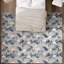 Tapis beige / bleu noué à la main de haute qualité-69585928