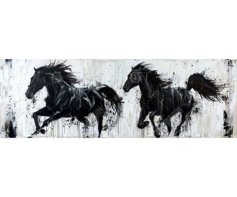 At a gallop - Gray Canvas Home Decor | Stylish Wall Art