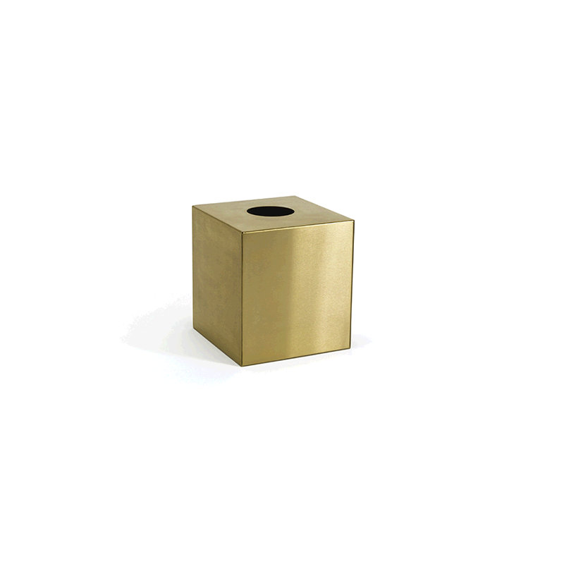 Housse pour boîte de papier inoxydable, Laiton mat