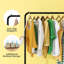 Clothing Garment Rack With Storage Shelves