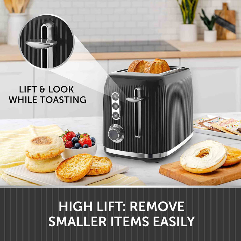 2 Slice Toaster, Black