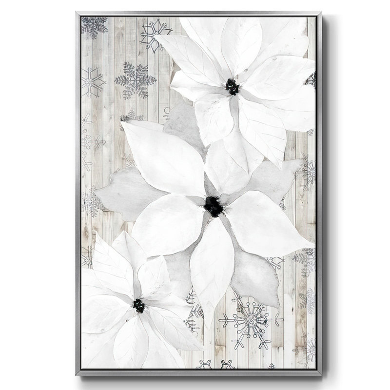 Collection sophistiquée de Noël F, Encadrement argenté, H 41 po x l 27 po x P 1,5 po