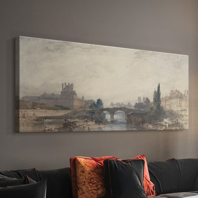 Paysage, série DL22V-III, toile tendue avec châssis, prête à être accrochée