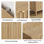 Panier à linge incliné avec panier intérieur amovible, panier à linge dissimulé, armoire de rangement pour salle de bain, support de rangement autoportant, couleur chêne
