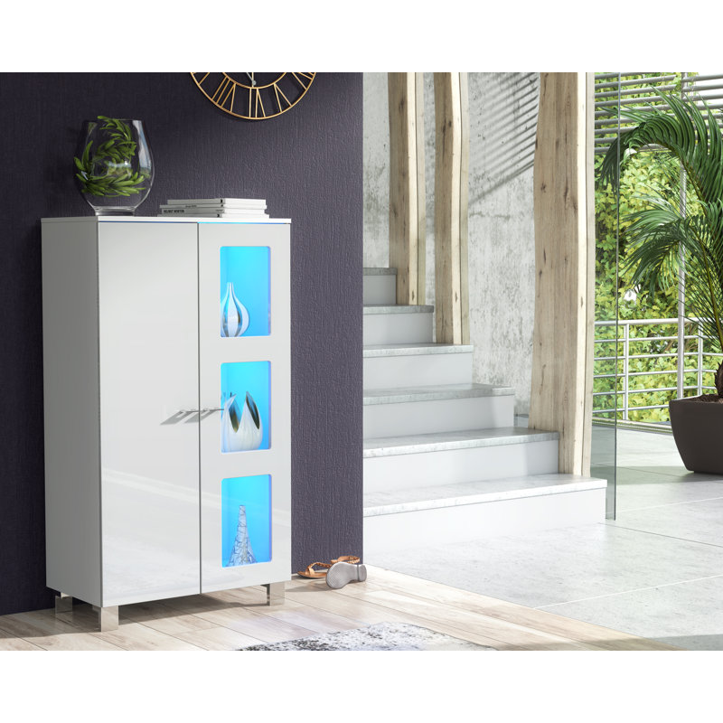 Deamonte Display Cabinet, Blue