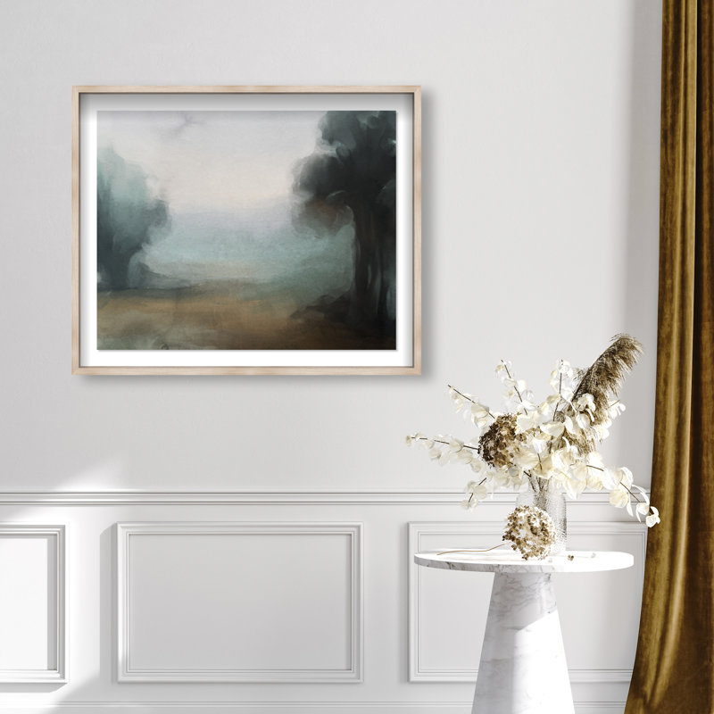 Impression encadrée « Paysage et nature » de Boggy Views par Oliver Gal, H 31,5 po x l 37,5 po, Cadre blond