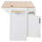 Kitchen Island With 2 Drop Leaf, Power Outlet, Spice & Towel Rack And 3 Drawers