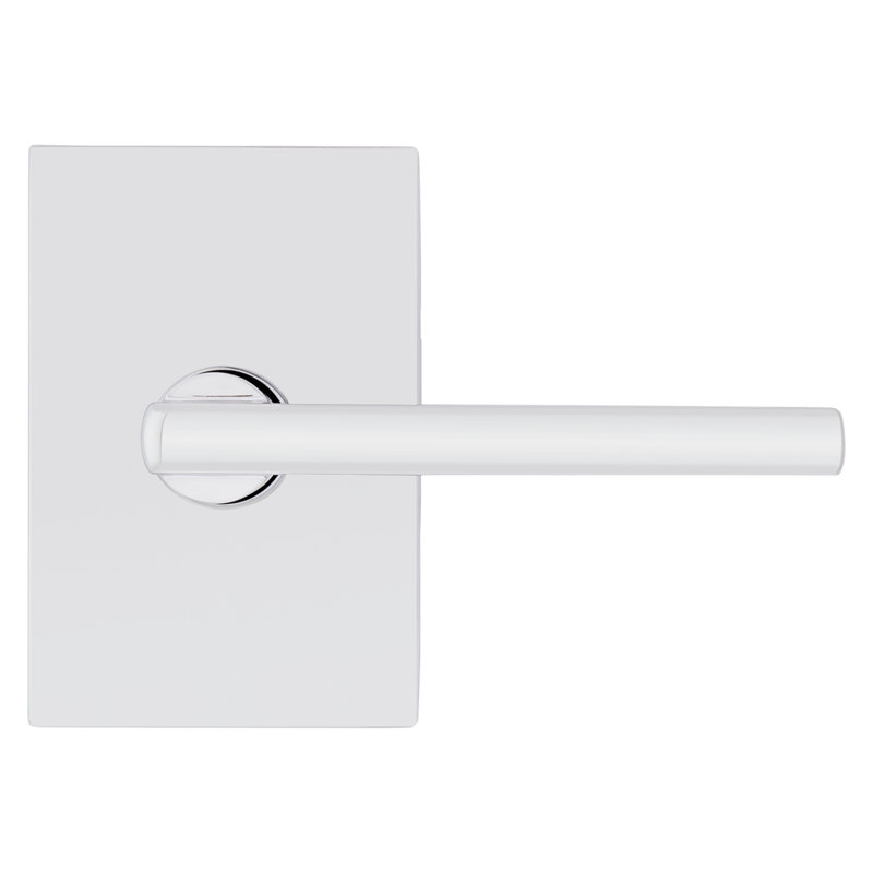Halifax Rectuangular Hall/Closet Lever in Polished Chrome