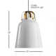 Beck Single Light Metal Pendant