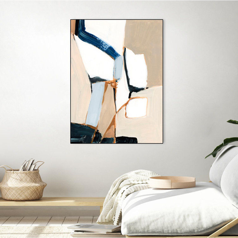 Schéma I, toile encadrée par Giant Art, H 24 po x l 18 po