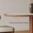 Built-in solid wood wrapped dining table set-110329735