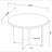 Larrabee Mango Brown Round Dining Table