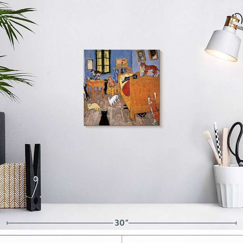 Brampt Van Gogh Arles Cat, 10" H x 10" W