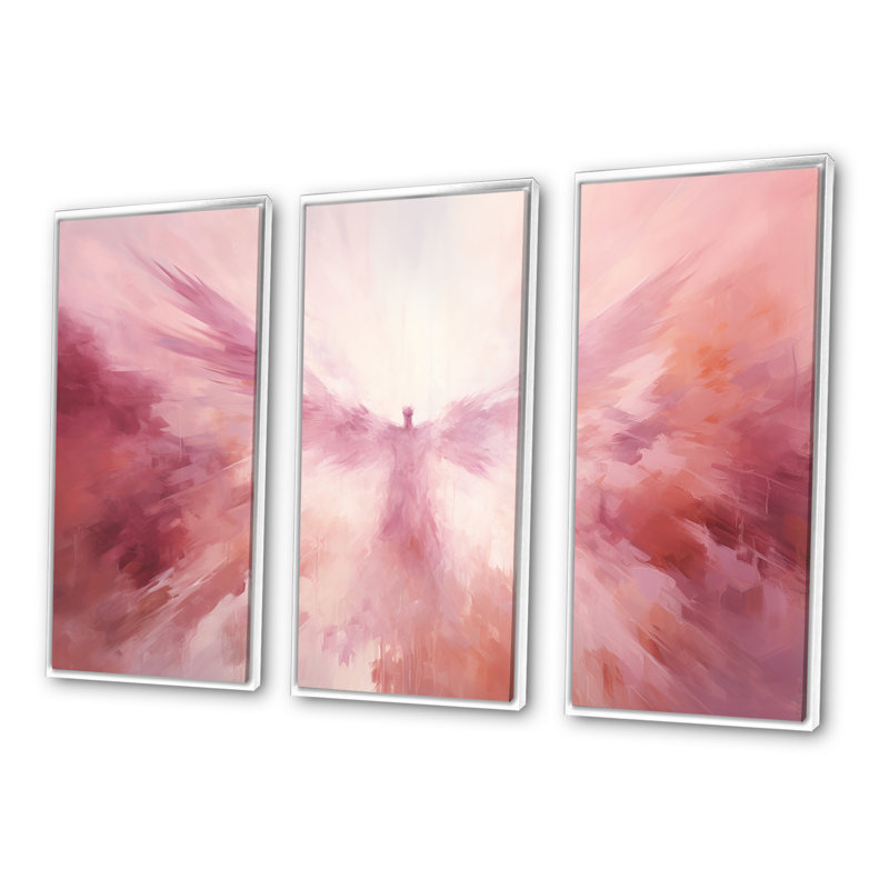 Ascension, aura de Christianisme, art sur toile, Cadre flottant blanc, H 40 po x l 60 po x P 1 po